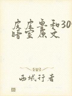 皮皮鲁和309暗室原文