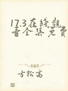 17.3在线观看全集免费完整国语版高清