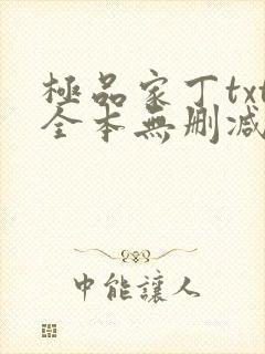 极品家丁txt全本无删减