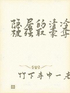 隐居的清冷美人被强取豪夺后小说