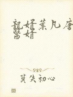 龙婿叶凡唐若雪医婿