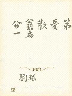 公翁欢爱第三十一篇