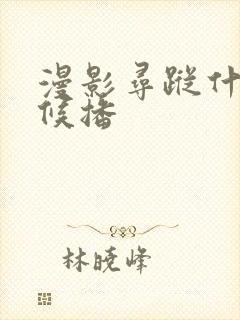 漫影寻踪什么时候播