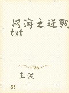 网游之近战法师txt