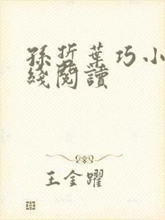 孙哲叶巧小说在线阅读