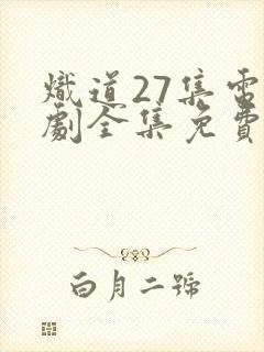 炽道27集电视剧全集免费观看