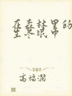 在森林里的熊先生冬眠中