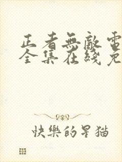 正者无敌电视剧全集在线免费观看