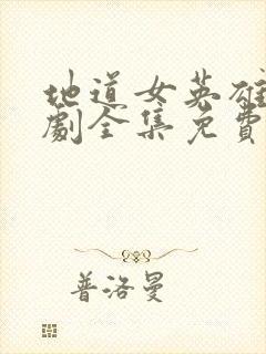 地道女英雄电视剧全集免费观看