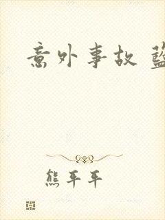 意外事故 蓝淋封面