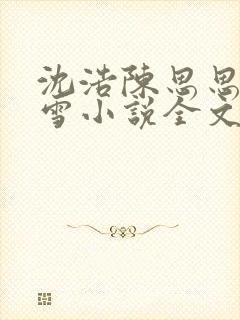 沈浩陈思思秦菲雪小说全文阅读