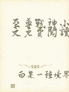 至尊战神小说全文免费阅读