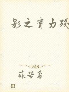 影之实力残响篇