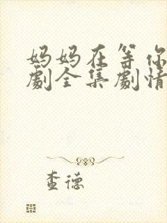 妈妈在等你电视剧全集剧情介绍封面