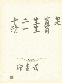 十二生肖是大哥猜一生肖