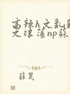 高辣h文乱乳h文浪荡np苏夏