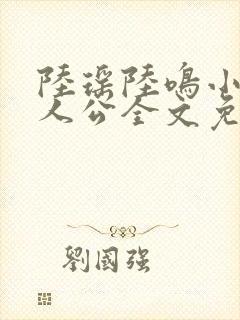 陆瑶陆鸣小说主人公全文免费阅读笔趣阁