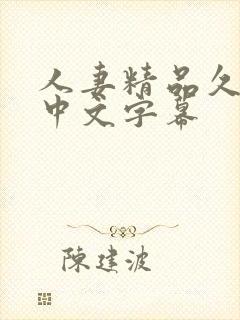 人妻精品久久久中文字幕