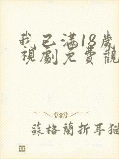 我已满18岁电视剧免费观看