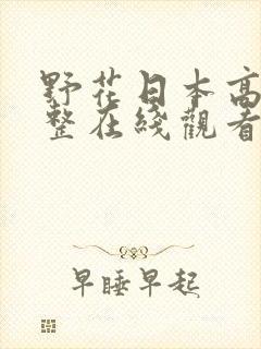 野花日本高清完整在线观看8