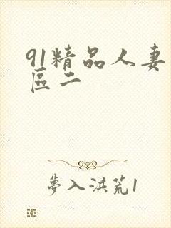 91精品人妻一区二封面