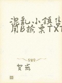 混乱小镇售票员用B检票TXT封面