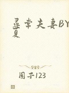 寻常夫妻BY写夏