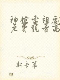 神枪电视剧全集免费观看高清完整版封面