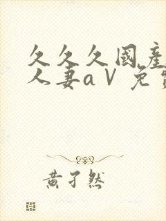 久久久国产精品人妻aⅤ免费看