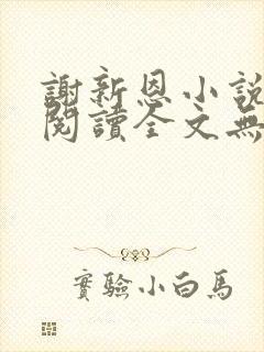 谢新恩小说免费阅读全文无弹窗