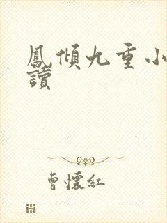 凤倾九重小说阅读封面