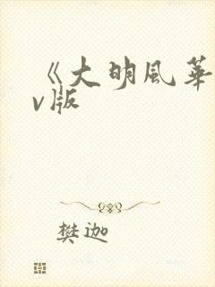 《大明风华 tv版