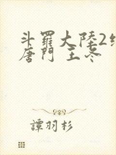 斗罗大陆2绝世唐门 王冬