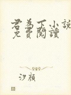 君为下小说全文免费阅读