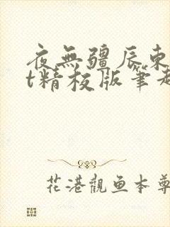 夜无疆辰东txt精校版笔趣阁