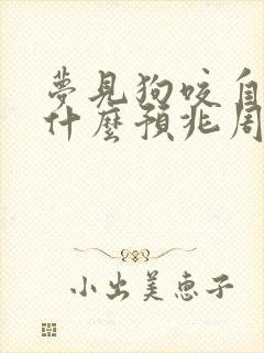 梦见狗咬自己是什么预兆周公解梦