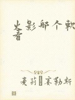 火影哪个软件能看