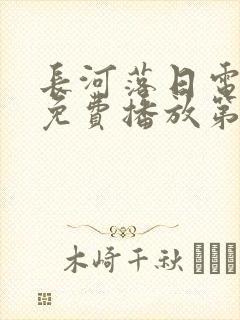 长河落日电视剧免费播放第29集
