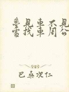 梦见车不见了到处找车周公解梦