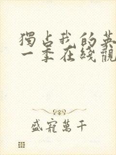 独占我的英雄第一季在线观看