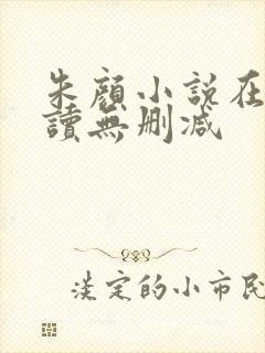 朱颜小说在线阅读无删减