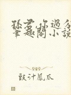 孙君,你过分了笔趣阁小说封面