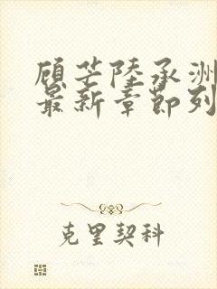 顾芒陆承洲小说最新章节列表免费