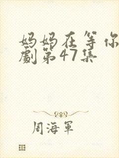 妈妈在等你电视剧第47集