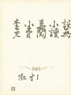 李小喜小说全文免费阅读无弹窗封面