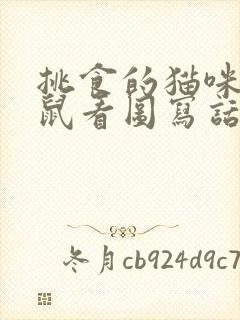 挑食的猫咪和老鼠看图写话