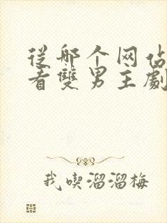 从哪个网站可以看双男主剧