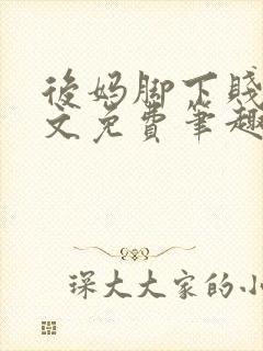 后妈脚下贱狗全文免费笔趣阁小说