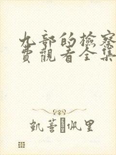 九部的检察官免费观看全集电视剧封面