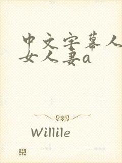 中文字幕人妻熟女人妻a